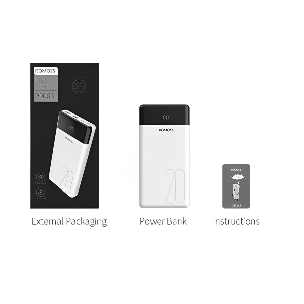 Power Bank 20000 мАч Romoss LT20 Белый  photo 5