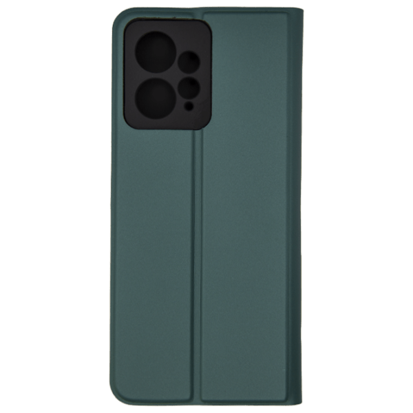 Husă pentru smartphone Xiaomi Redmi Note 12 4G (Flip Cover) Dark Green WAVE, Soft, Book Cover photo 2