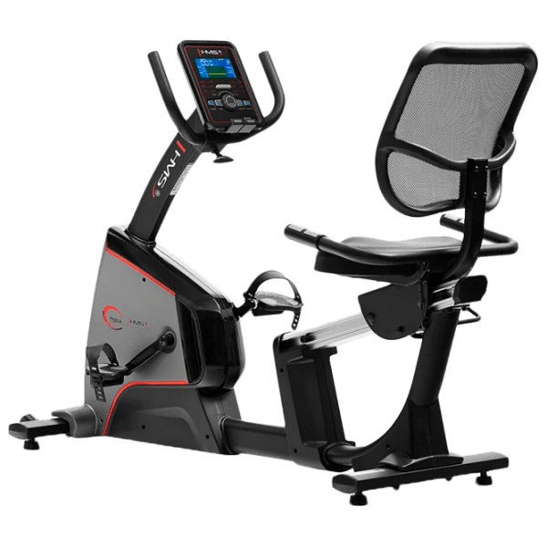 Bicicletă fitness HMS R5814 Black Orizontală, 150 kg photo 1