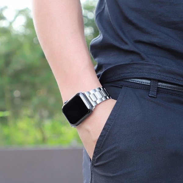 Ремешок Apple Watch Grand Steel Серебряный  Нержавеющая сталь, 44 mm photo 5