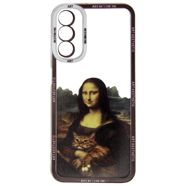 Husă pentru smartphone Samsung Galaxy A14 4G (Art Aesthetic) Girl Black EVO, TPU, Back photo 1