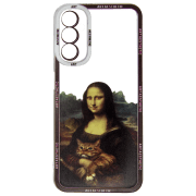Husă pentru smartphone Samsung Galaxy A14 4G (Art Aesthetic) Girl Black