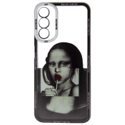 Husă pentru smartphone Samsung Galaxy A14 4G (Art Aesthetic) Woman Black