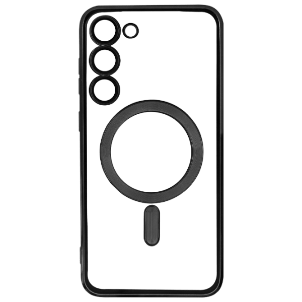 Husă pentru smartphone Samsung Galaxy S23 Plus (Electronplating) Transparent Black EVO, TPU, Back photo 1