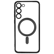 Husă pentru smartphone Samsung Galaxy S23 Plus (Electronplating) Transparent Black EVO, TPU, Back