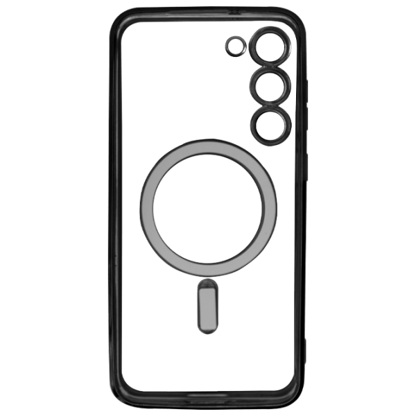 Husă pentru smartphone Samsung Galaxy S23 Plus (Electronplating) Transparent Black EVO, TPU, Back photo 2