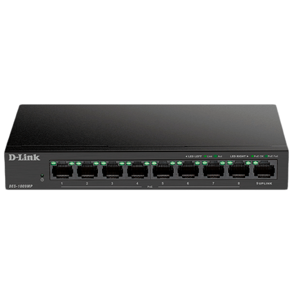 Switch D-Link DES-1009MP/ A1A Черный 3.6 Гбит/ с photo 1