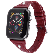Ремень Apple Watch WB05 Красный Кожа, 44 mm