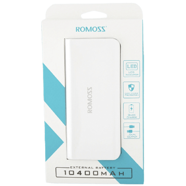 Power Bank 10400 мАч Romoss Sense 4 Led Белый  photo 4