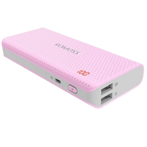 Power Bank 10400 мАч Romoss Sense 4 Led Розовый  photo 1