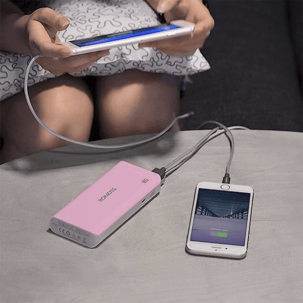 Power Bank 10400 мАч Romoss Sense 4 Led Розовый  photo 6