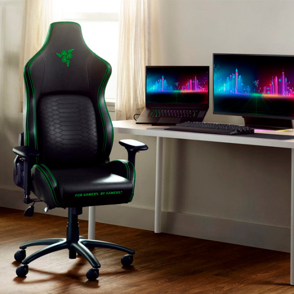 Scaun Gaming Razer Iskur XL RZ38-03950100-R3G1 Black Green  photo 5