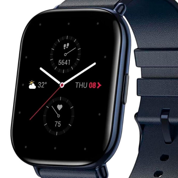 Ceas inteligent Amazfit ZEPP E (square) Blue 1.65" | 42 mm | Oțel inoxidabil/ Piele
| photo 5