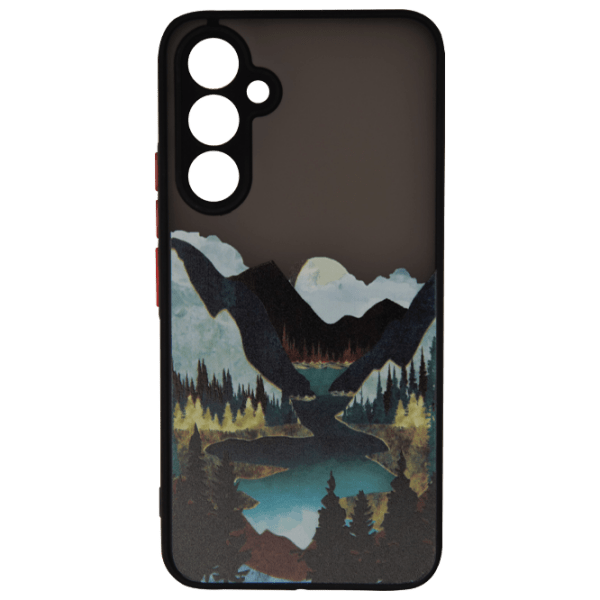 Чехол для смартфона Samsung Galaxy A54 5G (Acrylic) Mountain Черный EVO, TPU, Back photo 1