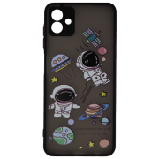 Husă pentru smartphone Samsung Galaxy A04 (Acrylic) Astronaut Black EVO, TPU, Back