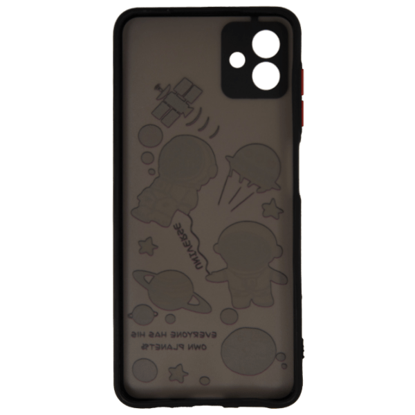 Husă pentru smartphone Samsung Galaxy A04 (Acrylic) Astronaut Black EVO, TPU, Back photo 2