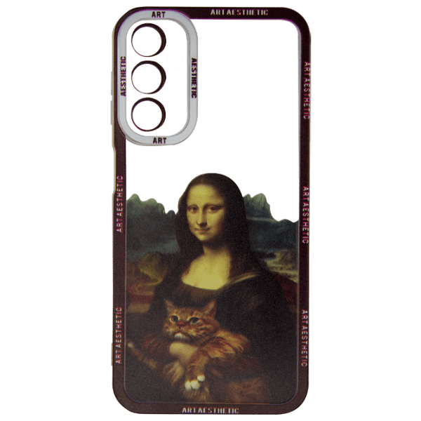 Чехол для смартфона Samsung Galaxy A24 4G (Art Aesthetic) Girl Черный EVO, TPU, Back photo 1