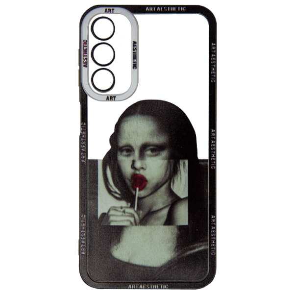 Husă pentru smartphone Samsung Galaxy A24 4G (Art Aesthetic) White Black EVO, TPU, Back photo 1