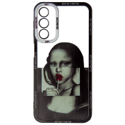 Husă pentru smartphone Samsung Galaxy A24 4G (Art Aesthetic) White Black