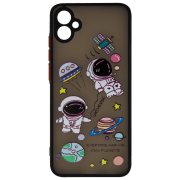 Husă pentru smartphone Samsung Galaxy A04e (Acrylic) Astronaut Black EVO, TPU, Back