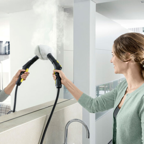 Curățitor cu aburi KARCHER SC 3 Deluxe EasyFix Yellow 1900 W, 15 g/ min, 1 l photo 4