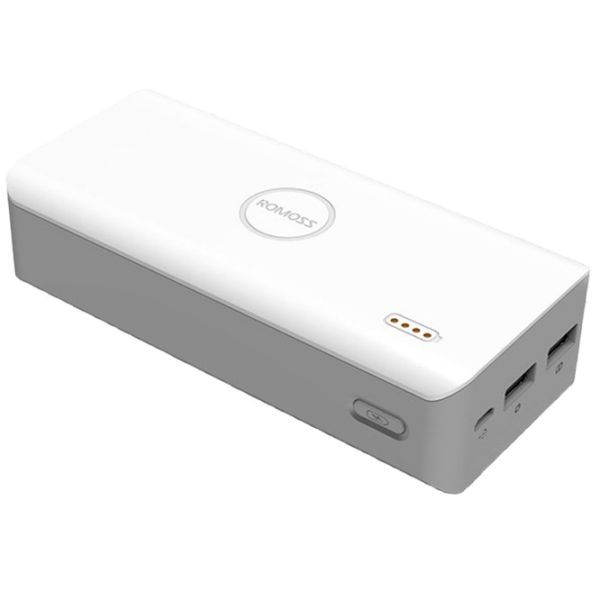 Acumulator extern 20000 mAh Romoss Polimos 20 White  photo 1