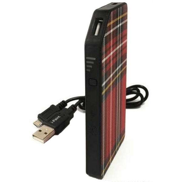 Power Bank 3000 мАч i-Paint Scottish () Красный 3000 мАч |  photo 3