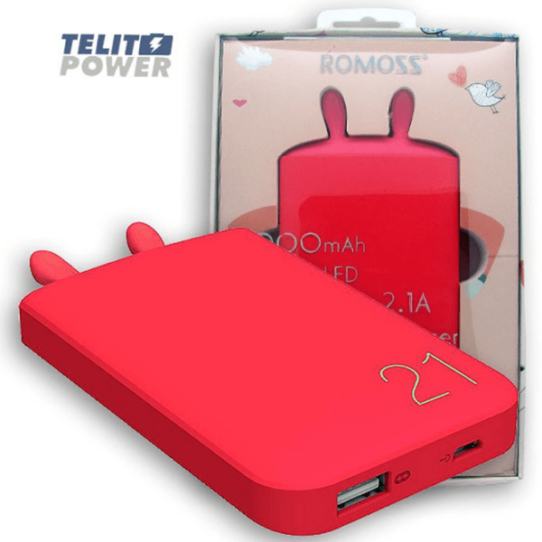 Power Bank 6000 мАч Romoss Lovele Elf (22.2 Вт) Красный  photo 4