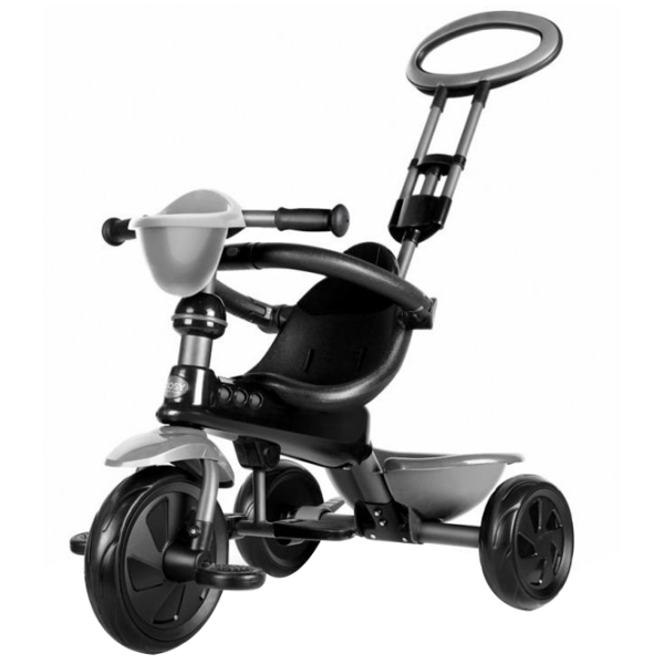Triciclu Qplay Cosy Gray Oțel/ Pentru copii photo 2