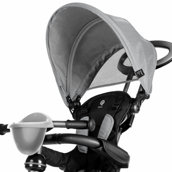 Triciclu Qplay Cosy Gray Oțel/ Pentru copii photo 4