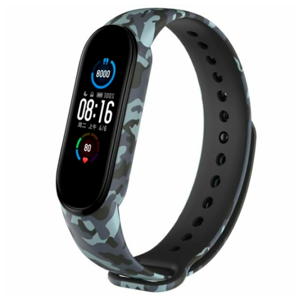 Ремень Mi Band 5 Серый Como Силикон, photo 4