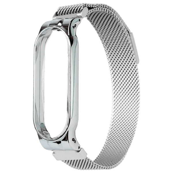 Ремень Mi Band 5 Milanese Серебристый Металл, photo 1