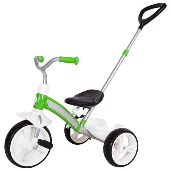 Triciclu Qplay Elite Plus Green Metal/ Pentru copii photo 1