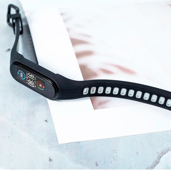 Curelușă Mi Band 5 Opaska Black Silicon, photo 3