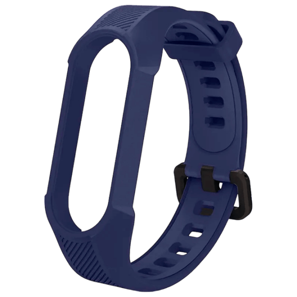 Ремень Mi Band 5 Opaska Синий Navy Силикон, photo 1