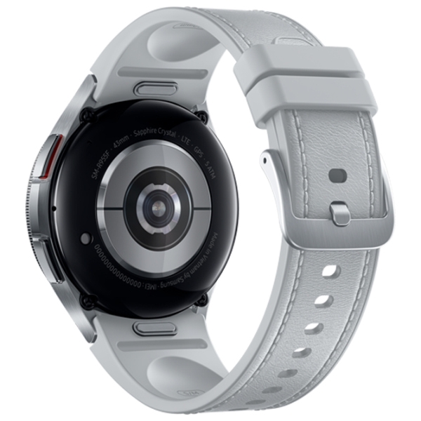 Умные часы Samsung Galaxy Watch6 Classic Серебряный 1.3" | 43 мм | Алюминий/Кожа
| R950 photo 4
