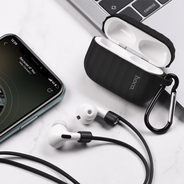 Чехол для наушников Apple AirPods Pro (WB20 Fenix) Черный Hoco, Силикон photo 3
