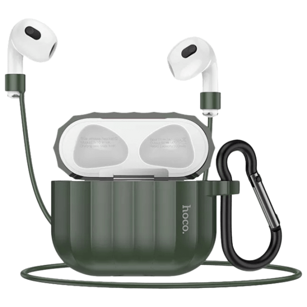 Чехол для наушников Apple AirPods 3 (WB22 Glory) Зелёный Hoco, Силикон photo 1
