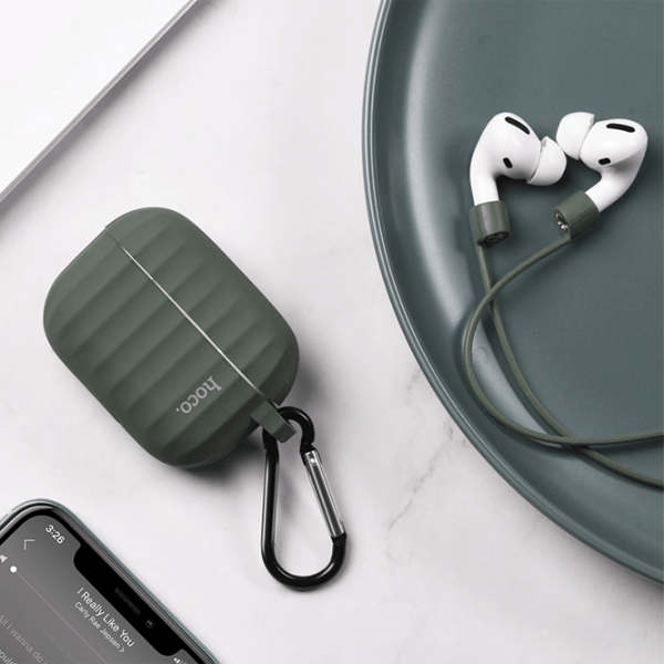 Чехол для наушников Apple AirPods 3 (WB22 Glory) Зелёный Hoco, Силикон photo 3