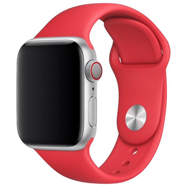 Ремень Apple Watch M/ S Красный Силикон, 42/ 44 мм photo 1