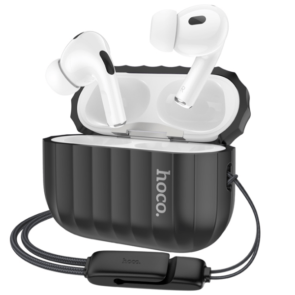 Чехол для наушников Apple Airpods Pro 2 (WB23 Harmonious) Черный Hoco, Силикон photo 2
