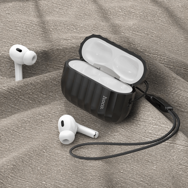 Чехол для наушников Apple Airpods Pro 2 (WB23 Harmonious) Черный Hoco, Силикон photo 4
