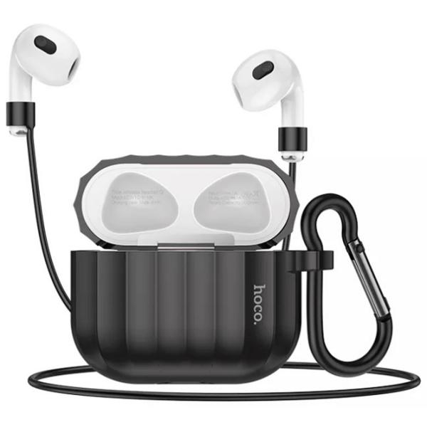 Чехол для наушников Apple AirPods 3 (WB22 Glory) Черный Hoco, Силикон photo 2