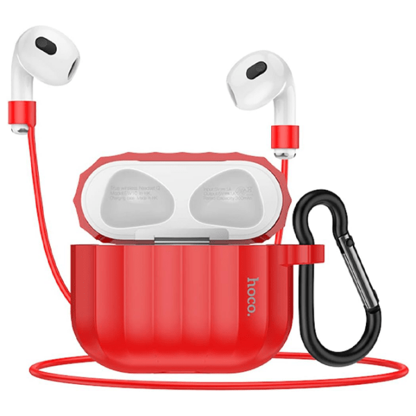 Чехол для наушников Apple AirPods 3 (WB22 Glory) Красный Hoco, Силикон photo 2