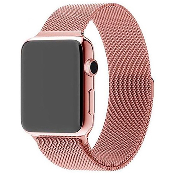 Ремень Apple Watch 4 Elegant Milanese Loop Золотой Rose Металл, 38, 40 мм photo 3