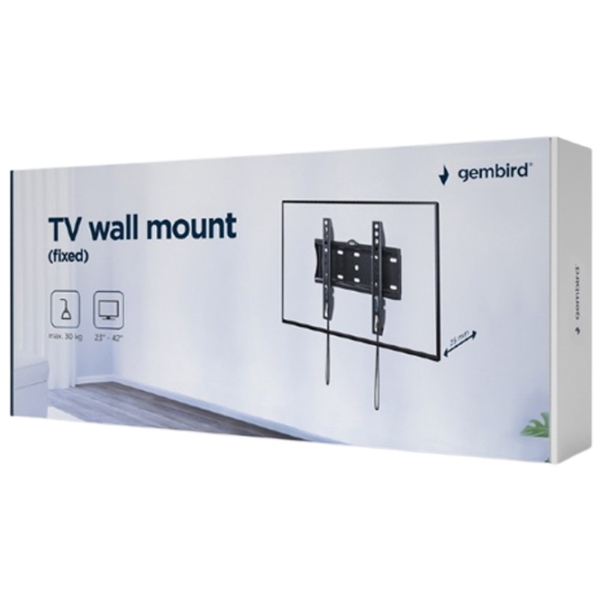Suport TV Gembird WM-42F-01 Black VESA 200 x 200 mm photo 2