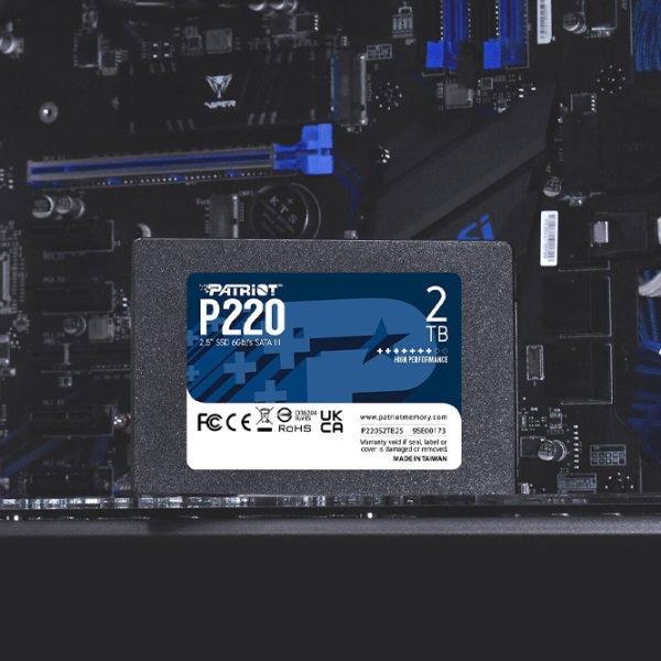 SSD Patriot P220 2.5'' 2 ТБ Скорость чтения: 550 MБ/ с,
Скорость записи: 500 MБ/ с photo 4