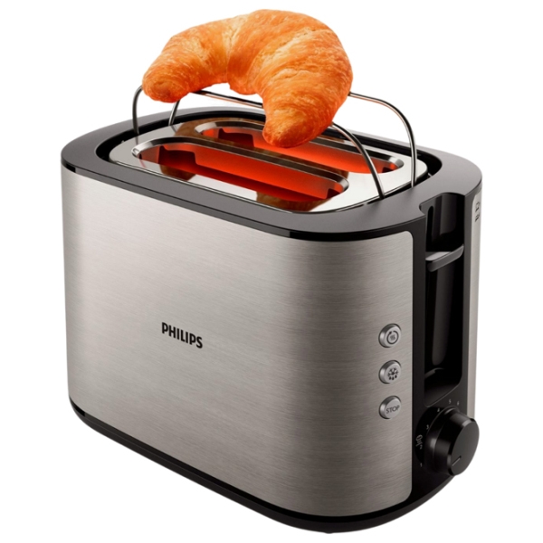 Тостер Philips HD2650/ 90 Нержавеющая сталь 950 Вт, Количество степеней обжаривания: 8 photo 4