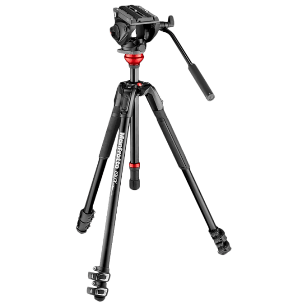 Trepied Manfrotto MVH500AH & 190X ALU Black Pe podea photo 1