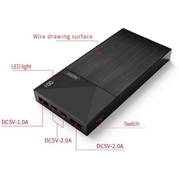 Power Bank 10000 mAh Remax Thoway Black  photo 5